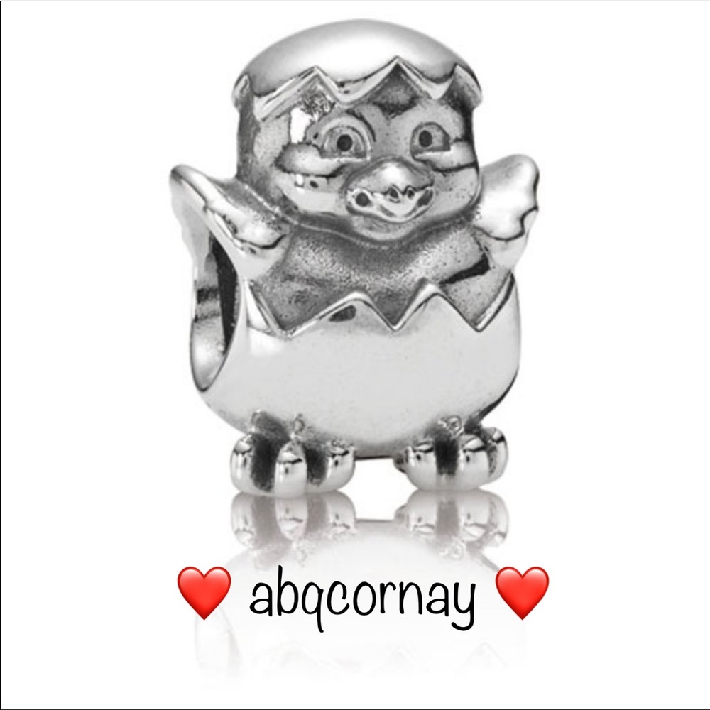 Pandora 790528 Sterling Silver Spring Easter Chicken Animal EUC Charm
